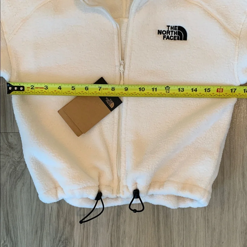 The North Face Ivory Cream Off White Fleece Jacket Full Zip - Picture 4 of 6